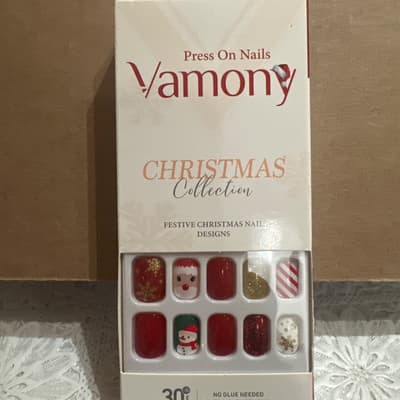 Vamony Press On Nails Christmas Collection, 30 Count
